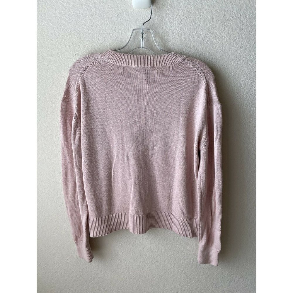 Everlane Regular Size Small Solid Pink Pullover Sw - image 2